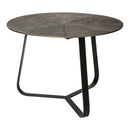Kae Gold Alu Black Iron Round Coffee Table M