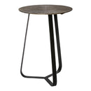 Kae Gold Alu Black Iron Round Coffee Table S
