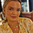 Forever Floating Crystals Necklace - Crystal Gold