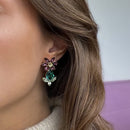 Tropical Flower Earrings Small