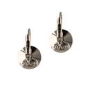 Classic Disc Earhangers - Rhodium