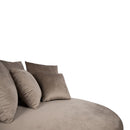 Fayen Velvet Sand Fauteuil Half Round KD