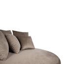 Fayen Velvet Sand Fauteuil Half Round KD