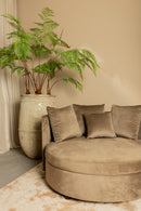 Fayen Velvet Green Fauteuil Half Round KD