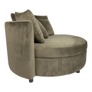 Fayen Velvet Green Fauteuil Half Round KD