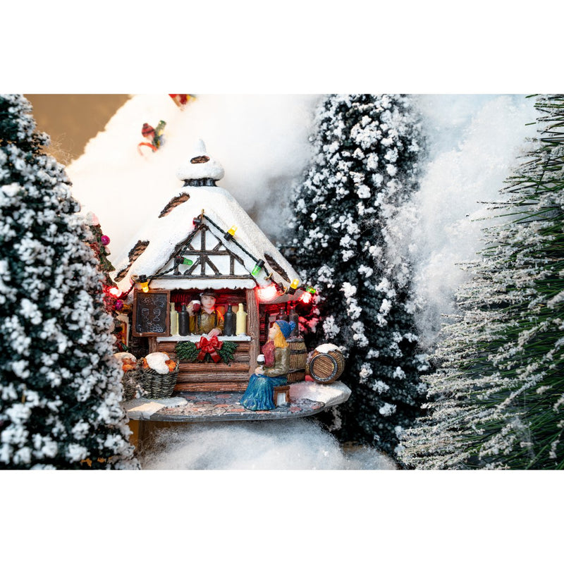 LuVille Kerstdorp Miniatuur Evergreen Bomen - 21 Stuks