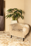 Elefan Cream Fauteuil Round Armrest