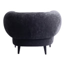Elefan Anthracite Fauteuil Round Armrest