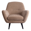 Donny Cream Fauteuil Black Wooden Legs