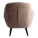 Donny Cream Fauteuil Black Wooden Legs