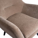 Donny Cream Fauteuil Black Wooden Legs