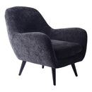 Donny Anthracite Fauteuil Black Wooden Legs