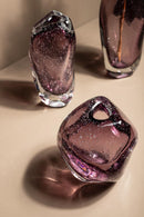 Bryce Purple Thick Angular Glass Vase Long