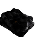 Linde Black Faux Fur Plaid In Giftbox