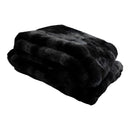 Linde Black Faux Fur Plaid In Giftbox