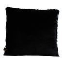 Linde Black Faux Fur Cushion Square L