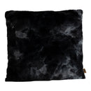 Linde Black Faux Fur Cushion Square L