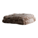 PTMD Linde Beige Faux Fur Bedspread In Giftbox
