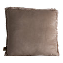 Linde Beige Faux Fur Cushion Square S