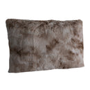 Linde Beige Faux Fur Cushion Rectangle