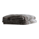 PTMD Linde Grey Faux Fur Bedspread In Giftbox