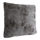 Linde Grey Faux Fur Cushion Square L