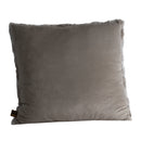 Linde Grey Faux Fur Cushion Square L