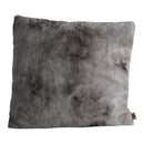 Linde Grey Faux Fur Cushion Square L