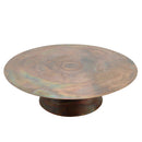 Comprador Copper Iron Coffeetable Round Set 2