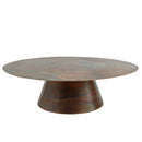 Comprador Copper Iron Coffeetable Round Set 2