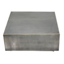 Irvy Nickle Iron Coffeetable Square Gold Border Set 2