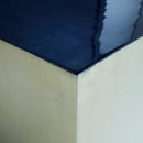 Irvy Gold Iron Coffeetable Square Black Enamel Set 2