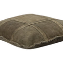 Cobie Green Suede Leather Cushion Square S