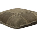 Cobie Green Suede Leather Cushion Square S