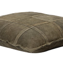 Cobie Green Suede Leather Cushion Square L