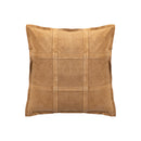 Cobie Camel Suede Leather Cushion Square S