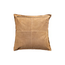 Cobie Camel Suede Leather Cushion Square L