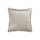 Cobie Taupe Suede Leather Cushion Square S