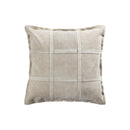 Cobie Taupe Suede Leather Cushion Square S