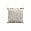 Cobie Taupe Suede Leather Cushion Square L