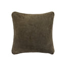 PTMD Suky Green Suede Leather Cushion Square S (set of 2)