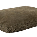 Suky Green Suede Leather Cushion Rectangle S