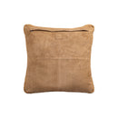 Suky Camel Suede Leather Cushion Square S
