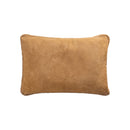 PTMD Suky Camel Suede Leather Cushion Rectangle (set of 2)
