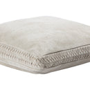 Suky Taupe Suede Leather Cushion Square S