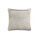 Suky Taupe Suede Leather Cushion Square S