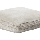 Suky Taupe Suede Leather Cushion Square S