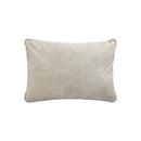 PTMD Suky Taupe Suede Leather Cushion Rectangle (set of 2)