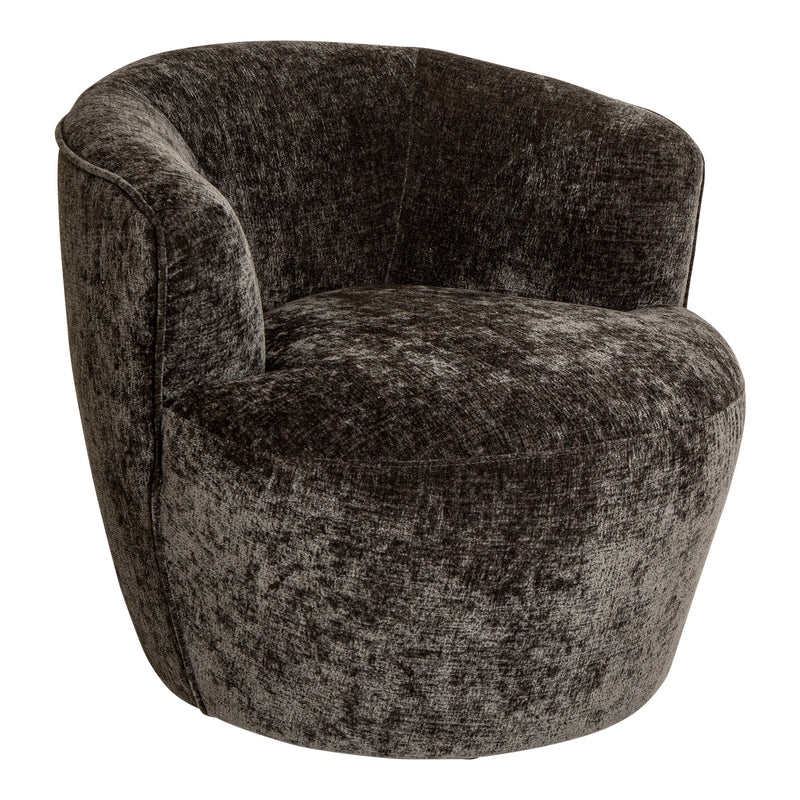 PTMD Grasa Anthracite Fiore Fabric Fauteuil