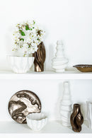 Ivel Bronze Ceramic Pot Irregular Shape S